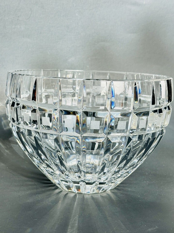 Waterford Marquis Glass Crystal QUADRATA Fruit Bowl 8" Made In Poland