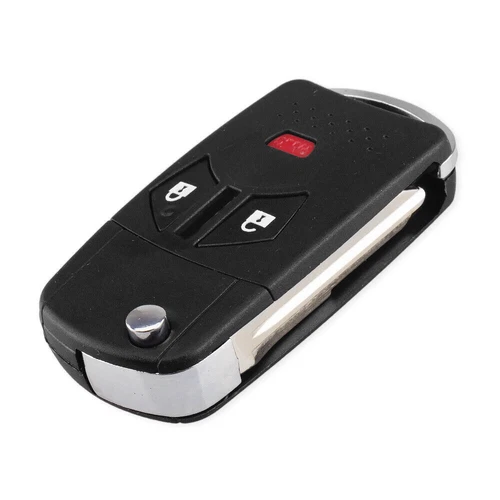 For Mitsubishi Lancer Outlander Eclipse 3 Buttons Flip Remote Key Shell Case Fob - Foto 7 di 10