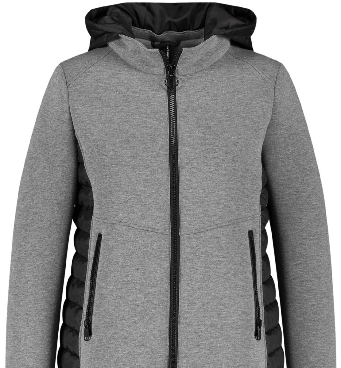 übergangsjacke Samoon Lederjacke Schwarz Anorak Jacket Gerry Weber