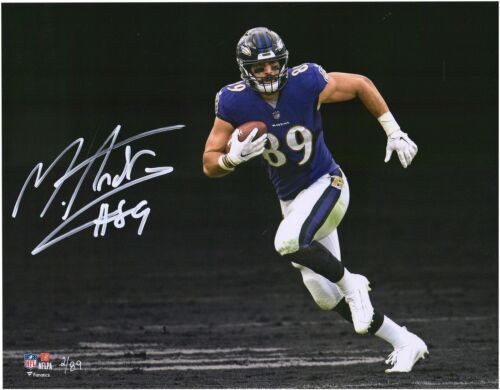 Mark Andrews Baltimore Ravens Signed 11x14 Spotlight Photograph - LE/89 - Picture 1 of 1
