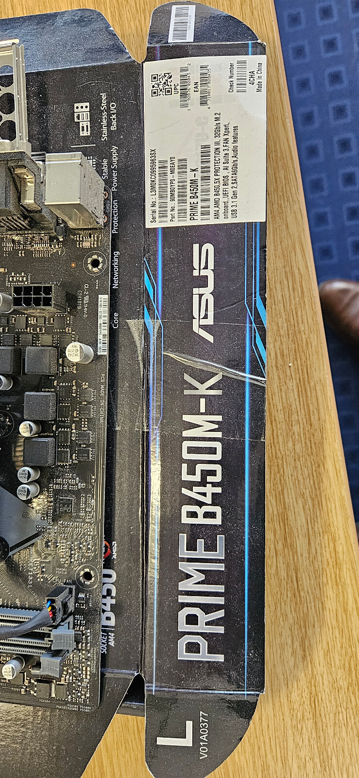 AMD Ryzen 7 2700 Eight Core 4.1GHz, Asus B450MK Motherboard CPU Bundle