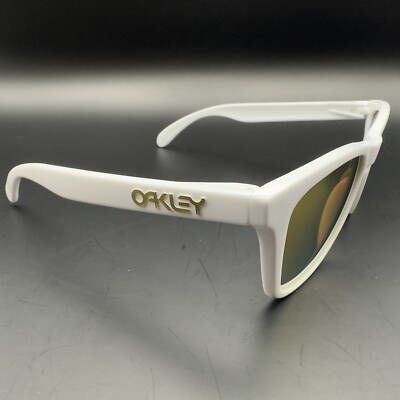 Oakley Supreme Frogskin Polished White w/24k Iridium Lenses | eBay