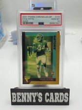 2021 Chronicles Flux Draft Pick Football Gold Prizm 3/10 Gem MT 10 RC Kyle Pitts