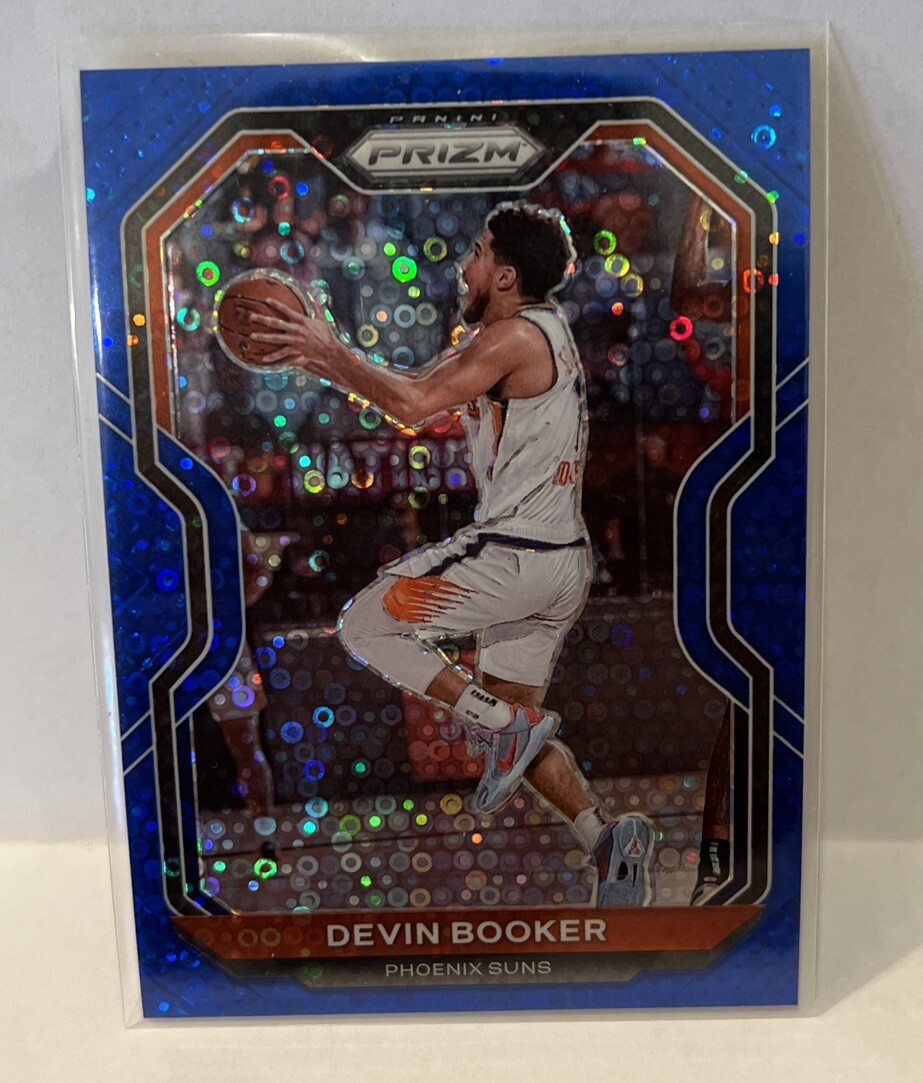 Devin Booker - 2020-21 Panini Prizm- #214 Blue Disco /175 - Phoenix Suns