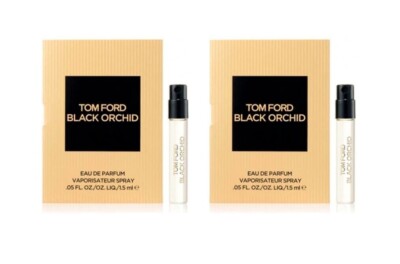 2 Tom Ford Black Orchid Eau De Parfum Sample Spray Vials 0.05 Fl