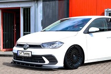 CUP Spoilerschwert Frontspoiler Splitter aus ABS für VW Polo 6 2G AW Facelift