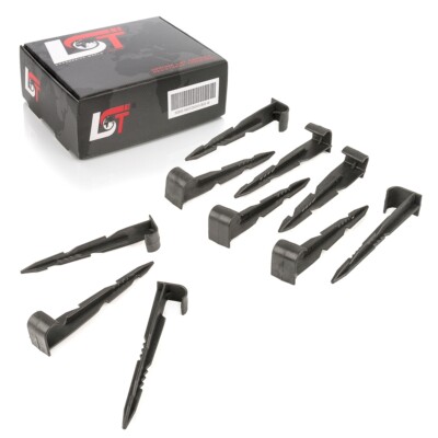 10x Bodenhaken Bewässerung Leitungshalter Länge 14cm Erdspieß 16mm Schlauch