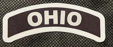Ohio Mini Rocker Helmet Decal State Helmet Sticker