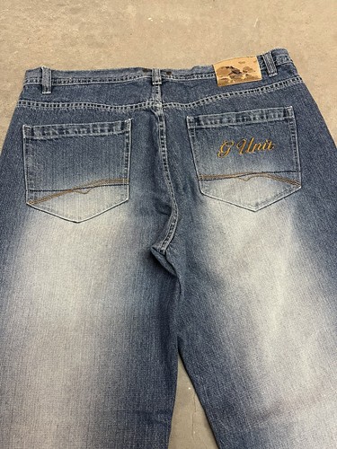 G Unit Mens Retro Y2K Blue Denim Jeans 