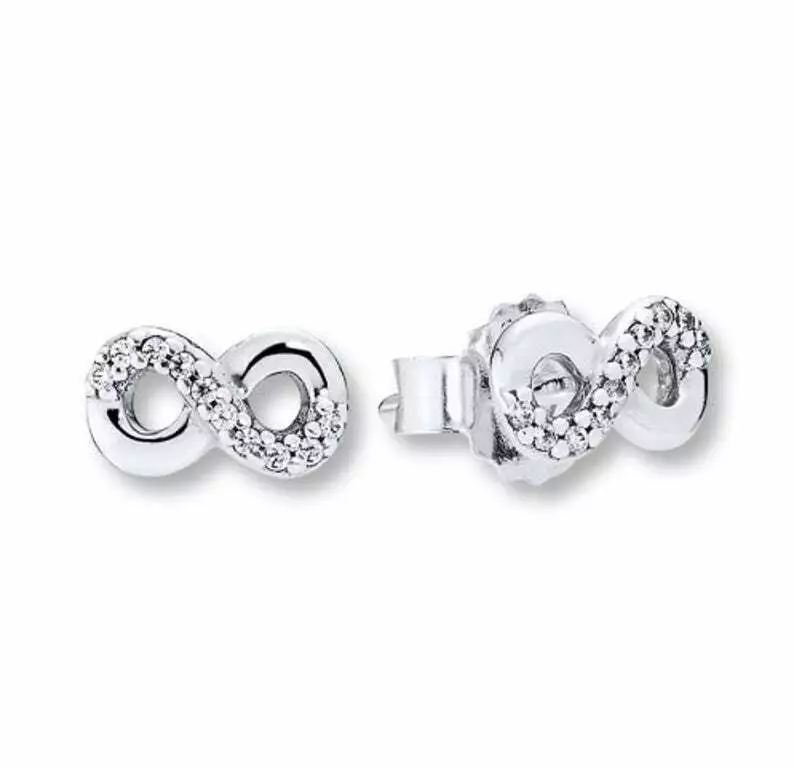 NEW Authentic Pandora Sterling Silver Infinity Love Earrings