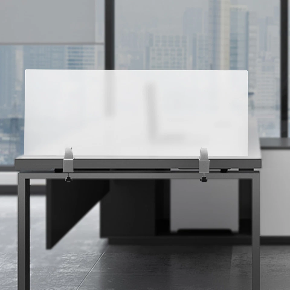 Innen Büro Trennwand Schreibtisch Teiler Acryl Schreibtisch Sichtschutz mit 2 Schaumstoffpads - Bild 3 von 4