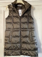 Bianca Quilted Fitted Bronze Long Lenght Gilet Uk 12 Bnwt’s - Reduced