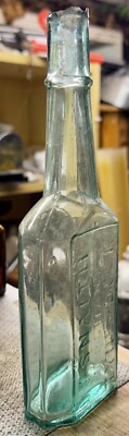 Medium 1890 s Early Sauce or Pickle Bottle - J.J. SNAITH TYNE DOCK (K126)
