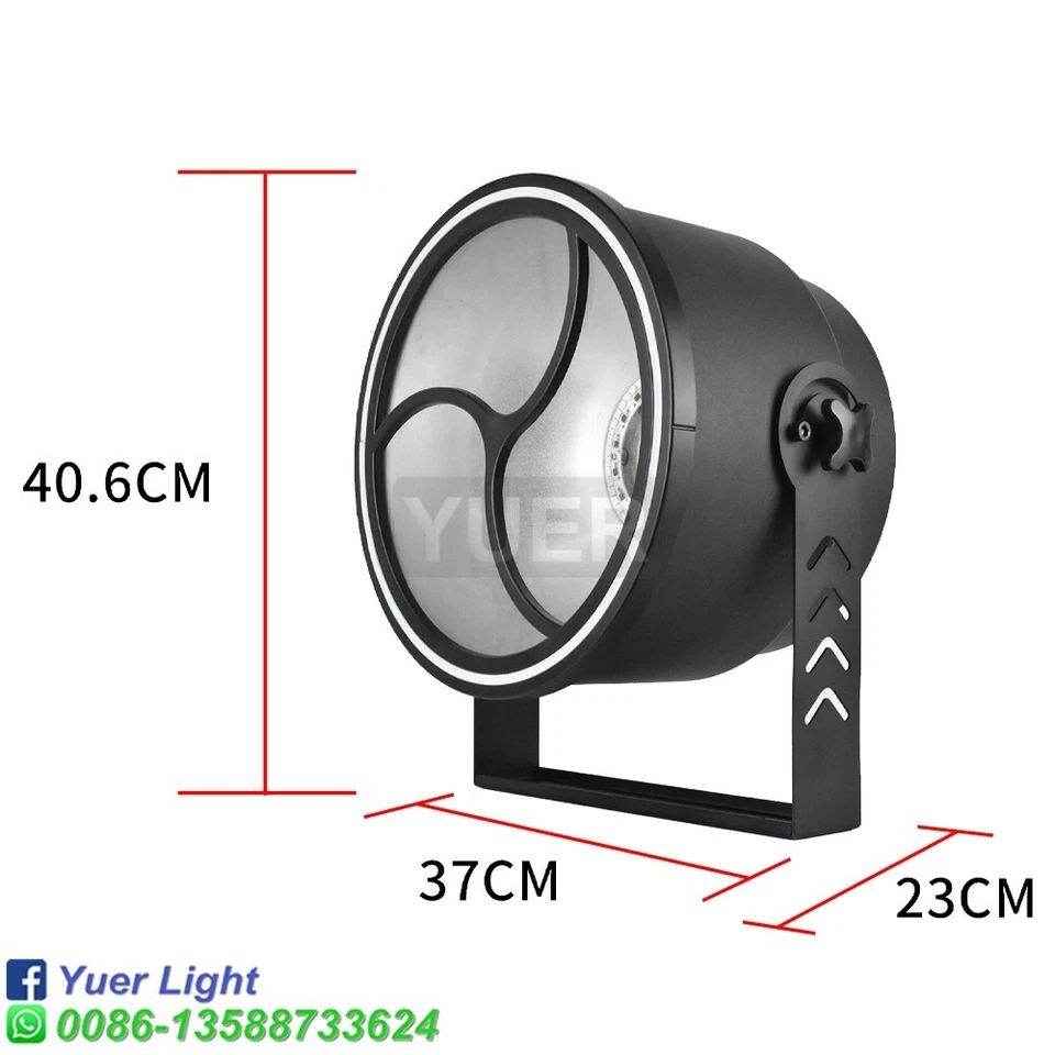 200W COB Amber 2RGB Rings Wash/Strobe DJ Disco Stage Lighting - Image 4 of 4