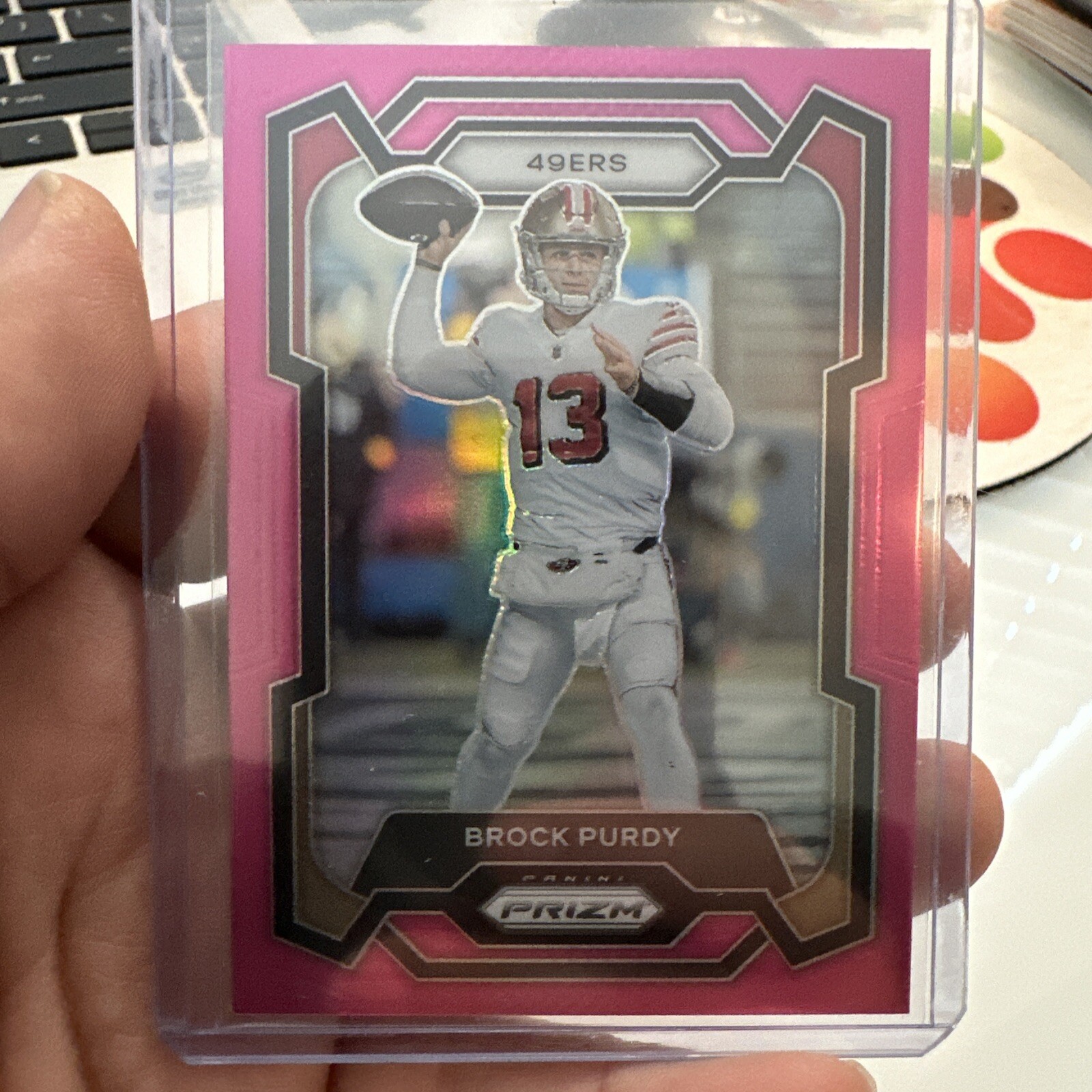 Brock Purdy 2023 Panini Prizm SP Pink Prizm 2nd Year Parallel #266 - 49ers 🔥