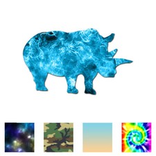 Rhino Rhinoceros - Vinyl Decal Sticker - Multiple Patterns  Sizes - ebn571