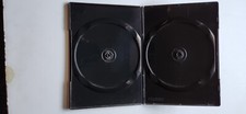 USED 7mm Standard Black Slimline 2-Disc Premium DVD Case with Outer Sleeve