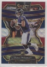2019 Panini Select Concourse Tri-Color Prizm 49/199 Trace McSorley #20 8x7