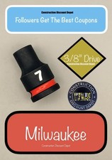 Milwaukee Tool 49-66-6131 7MM Shockwave Impact Duty 3/8 In. Drive Standard 7 mm