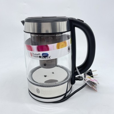 Russell Hobbs Wasserkocher Glas [BRITA Wasserfilter MAXTRA+ Einsatz] Clarity (1l