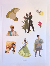 Disney Princess - The Princess and the Frog - Scrapbook Stickers Sheet Tiana