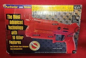 Nuby Red Virtual Gun (Sony Playstation 1 ps1/ Sega Saturn) Controller Pistol Toy