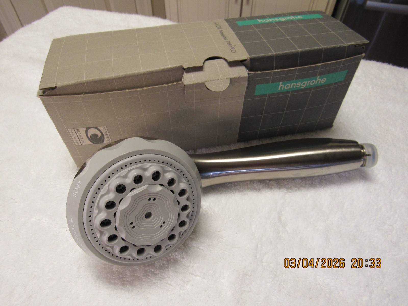 Hansgrohe Clubmaster 3 mode Handshower, NOS, made in Germany