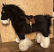 Disney Store Brave Angus Black Horse Plush Stuffed Animal Toy 14  