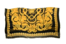 Versace Jacquard Barocco Heritage Print Shawl Scarf