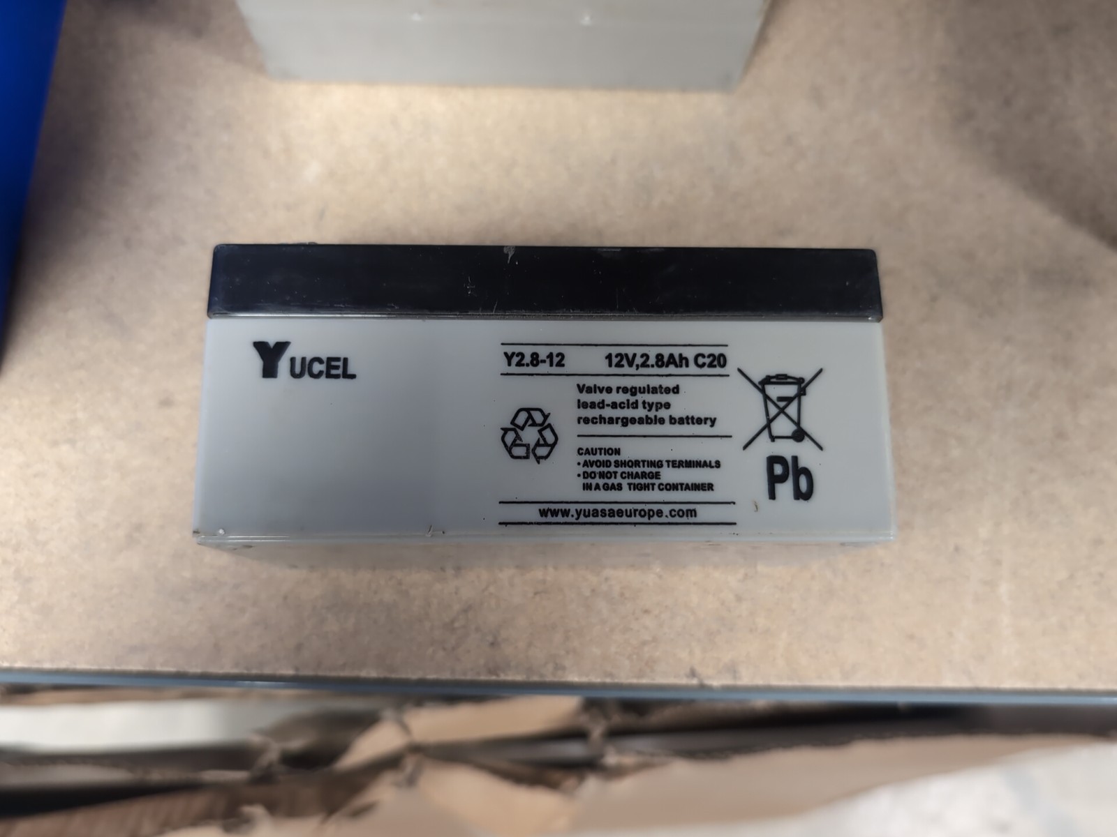 Yucel / Yuasa Y2.8-12 Sealed Lead Acid Battery 12v 2.8ah Alarm Back Up (189)