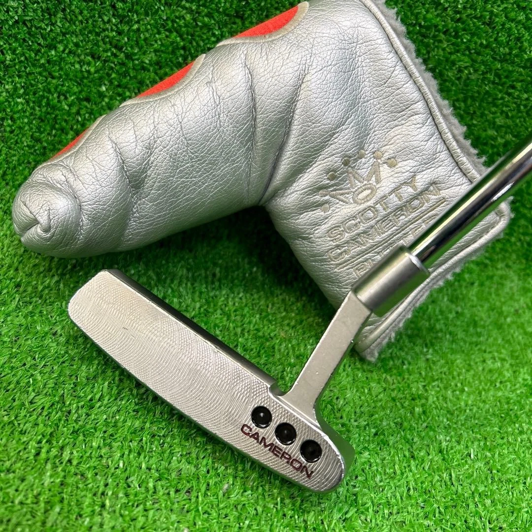 Serviette De Golf Caddie Scotty Cameron Vintage - Logo Blanc Et Rouge, Rayures, En Coton