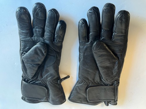 Harley Davidson Mens Black Leather Gauntlet Motorcycle Riding Gloves Lined Small - Picture 7 of 13