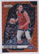 2024 Panini Prizm WNBA #34 Stefanie Dolson Orange Velocity Prizms