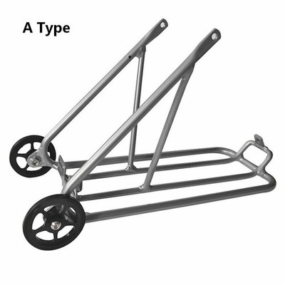 Für Brompton kompatibler Heckträger 16 Zoll mit Easy Wheel und 34x14x21cm Grö