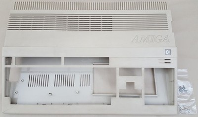 Commodore Amiga 500 A500 Plastic Computer Case with Screws - ASIS! Top Busted Up