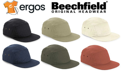 BEECHFIELD Hat CANVAS 5 CAMPER PANEL CAP Scout Cotton Flat Visor Unisex