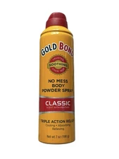 Gold Bond No Mess Body Powder Spray Classic Scent With Talc Discontinued!