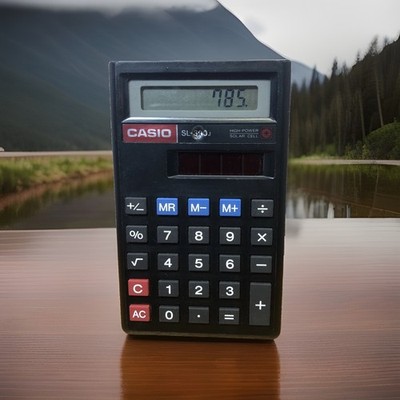 Casio Solar Cell Calculator SL-300J Tested Works