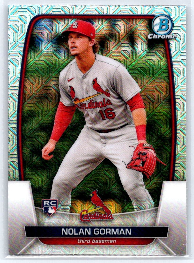 2023 Bowman Nolan Gorman Mojo Refractors #6 St. Louis Cardinals