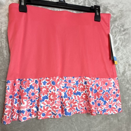 Pantaloncino golf donna floreale Pro Tour Coolplay $65 nuovo con etichette M rosa protezione solare