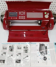 Cricut Cake CCA001 Electronic Cutting Machine Red & 2 Cartridges