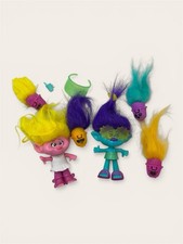 Trolls Band Together Hair Pops Dreamworks Small Toys Dolls Yellow Purple Green