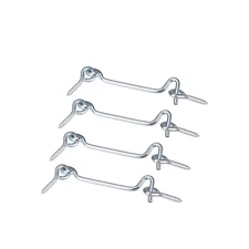 3" Cabin Hook Eye Latch Gate Door Swivel for Wood Window Door Hook 4Pack