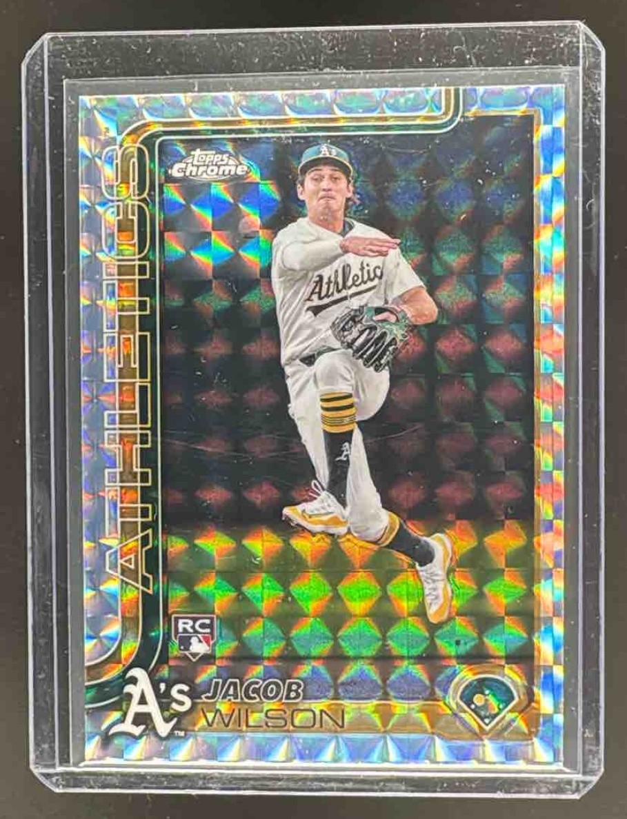 EL.209 Jacob Wilson 2025 Topps Chrome #96 Geometric Refractor Rookie RC