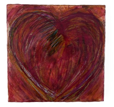 Anne Labovitz Loving Heart 30x30 cm Acryl signiert aus der Loving Heart Series