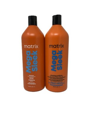 Matrix Total Results Mega Sleek Shampoo & Conditioner Liter Duo - 33.8 Oz.