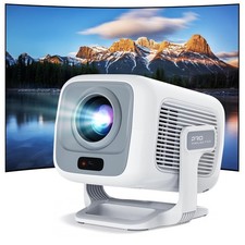 Native 1080P Smart Mini Projector with WiFi 6 Bluetooth 5.4, Full HD 4K Support