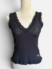 Vintage D&G Dolce & Gabbana Black Lace Camiso...