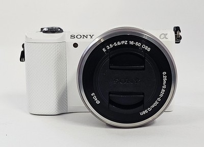 Sony Alpha a5000 20.1MP Digital Camera-White(Kit w/ 16-50mm