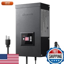 DEWENWILS HOSL04 200W Low Voltage Transformer 3 Outputs 12V/14V AC Weatherproof